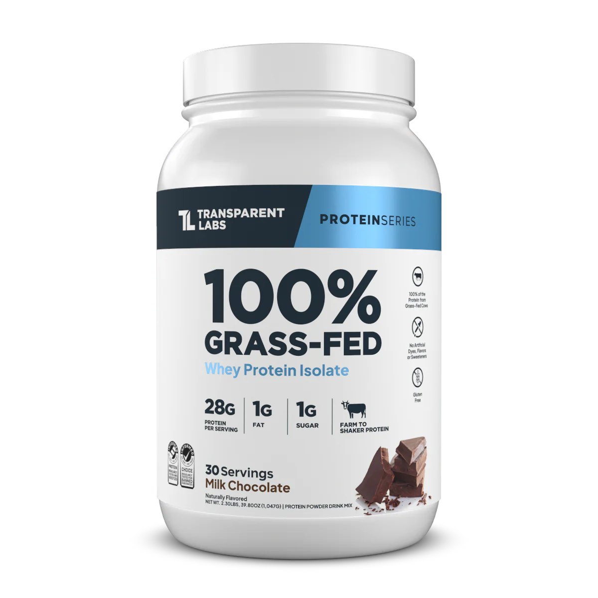 Transparent Labs 100% Grass Fed Whey Protein 2lbs