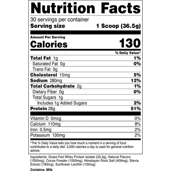 100% Grass Fed Whey Protein 2lbs