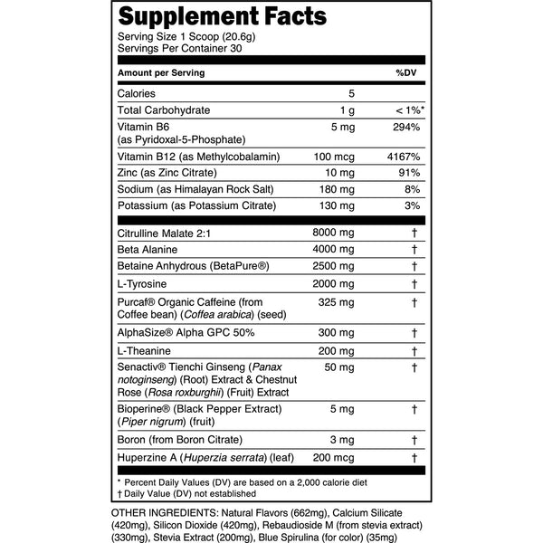 Bulk Black Elite Preworkout