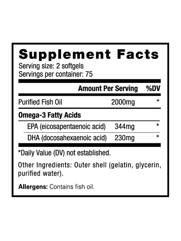 Nutrabio Omega 3 Fish Oil